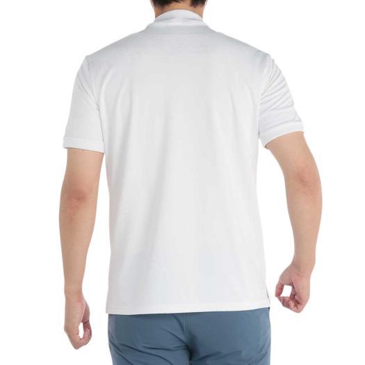 ミズノ公式 ゴルフモチーフジャガードモックネックシャツ 大きいサイズ メンズ ホワイト 父の日｜mizuno-shop｜02