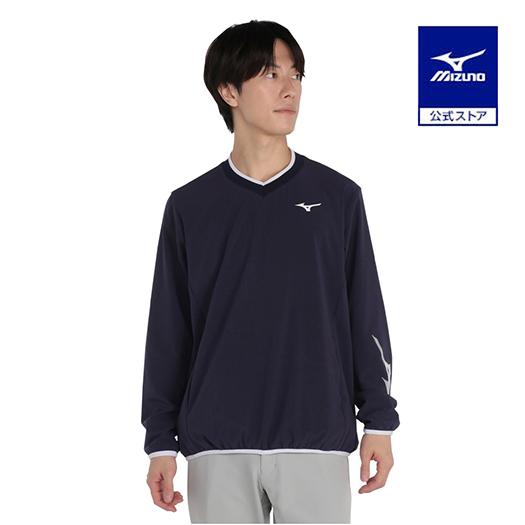 ミズノ公式 Vネックプルオーバーブルゾン ユニセックス ディープネイビー
