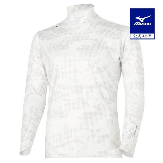 ラッセルノ ゴルフ ショートスリーブ エンジェル モックネック ホワイト XL MIZUNO（ミズノ） ミズノ公式 ゴルフウェア バイオネクスト 裏起毛