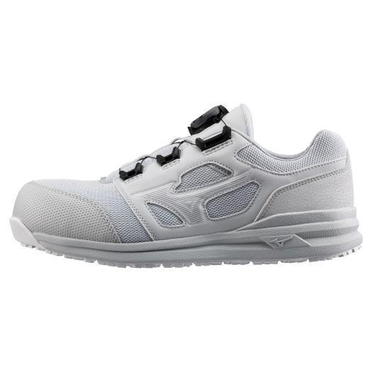 ミズノ　オールマイティ LSII 52 L BOA グレー✖️ホワイト　送料無料 MIZUNO（ミズノ） 返品送料無料 ミズノ公式 作業靴 オールマイティ