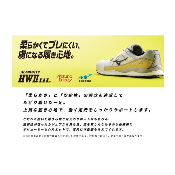 ミズノ公式 オールマイティ HWII 11L 紐/ローカット/ワーキング ミズノ公式 オールマイティ HWII 11L 紐/ローカット/ワーキング
