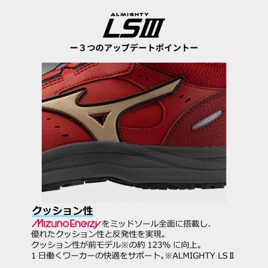 MIZUNO（ミズノ） ミズノ公式 作業靴 オールマイティLSIII 74M BOA
