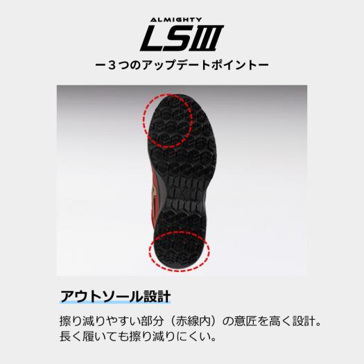 MIZUNO（ミズノ） ミズノ公式 作業靴 オールマイティLSIII 74M BOA