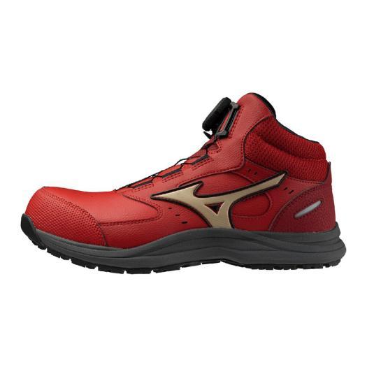 MIZUNO ミズノ　安全靴　オールマイティLS レディース　レッド　未使用品 MIZUNO（ミズノ） ミズノ公式 作業靴 オールマイティLSIII 74M BOA