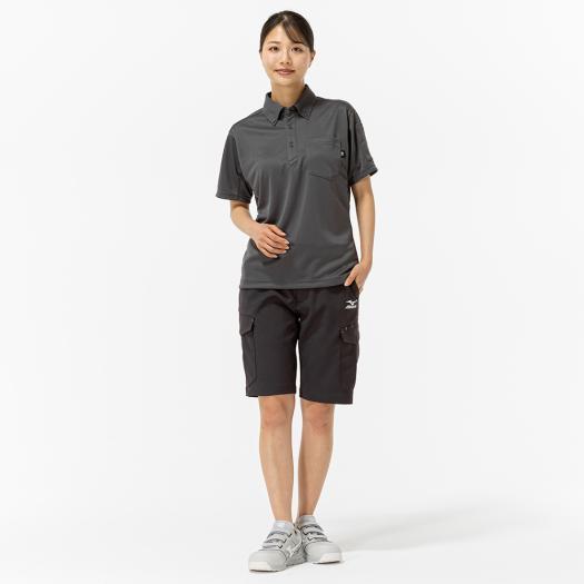 Mizuno MORELI ポロシャツ グレー/ブラック 新品 ⭐️Mizuno ⭐️ポロシャツ グレー ブラック 「今の季節にぴったり