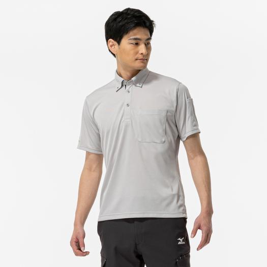 MIZUNO（ミズノ） ミズノ公式 ナビドライワークボタンダウンポロシャツ