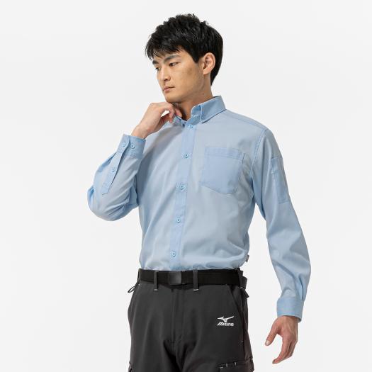 MIZUNO（ミズノ） ミズノ公式 布帛ワークシャツ 長袖/制電素材 ユニ