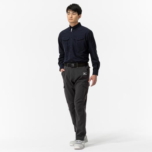 MIZUNO（ミズノ） ミズノ公式 ワークシャツ 両胸フラップポケット付 制