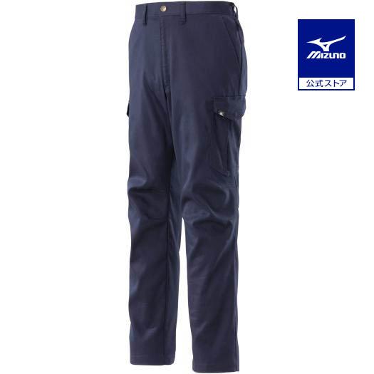 ミズノ　ワークパンツ（綿100%・通年向け） [ユニセックス] 2XL 14：ネイビー　F2JFA18114 MIZUNO（ミズノ） ミズノ公式 ワークパンツ通年向け ユニセックス