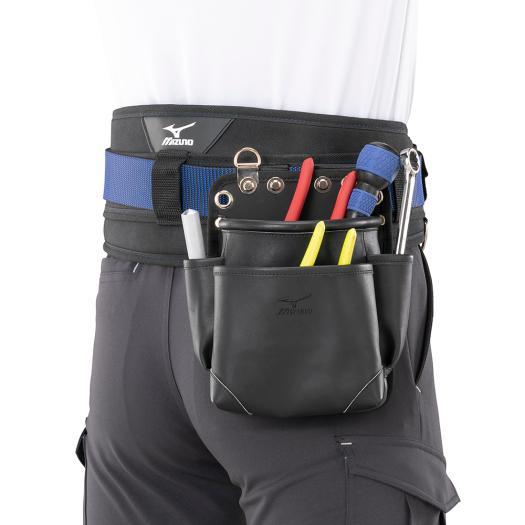 MIZUNO ミズノ公式 グラブレザー工具袋 ワーキング ブラック 腰