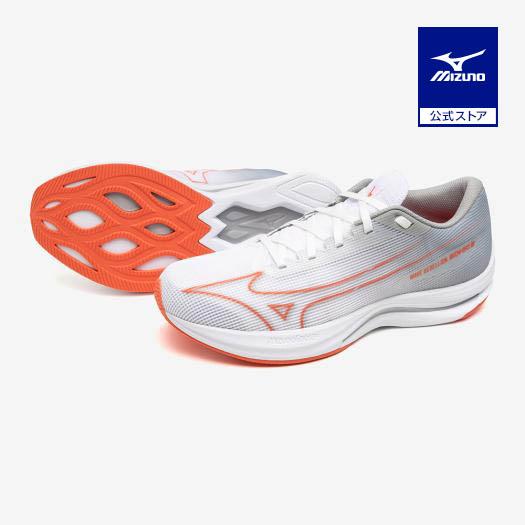 Mizuno WAVE DUEL ランニングシューズ ホワイト/レッド