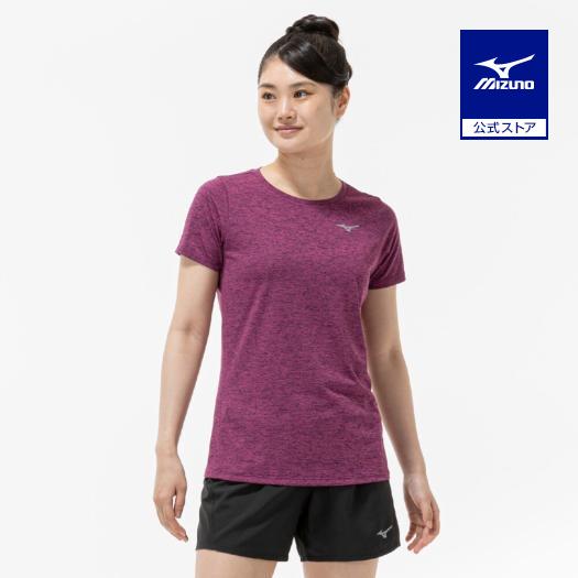 MIZUNO（ミズノ） ミズノ公式 クイックドライTシャツ ダークパープル