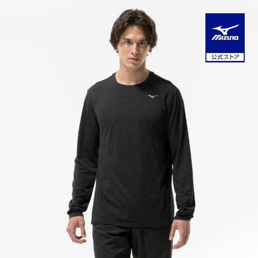 MIZUNO（ミズノ） ミズノ公式 クイックドライTシャツ 長袖 ブラック