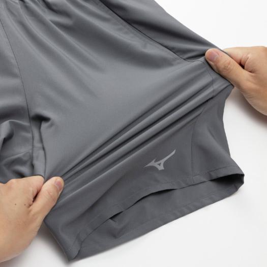 MIZUNO（ミズノ） ミズノ公式 ランニングクイックドライパンツ グレー