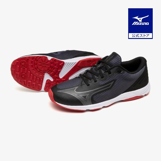 MIZUNO（ミズノ） ミズノ公式 スピードスタッズ4 ブラック×レッド