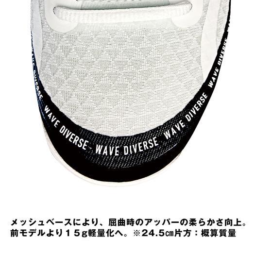 超美品❣️ミズノWAVE DIVERSE DE2/24㎝ホワイト×ブラック 楽天市場】【9月発売】ミズノ ウエーブダイバースDE2 ホワイト
