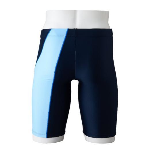 MIZUNO 競泳水着 ハーフスパッツ ブルー MIZUNO（ミズノ） ミズノ公式 Stroke ONE/撥水 スイムフィットネス用