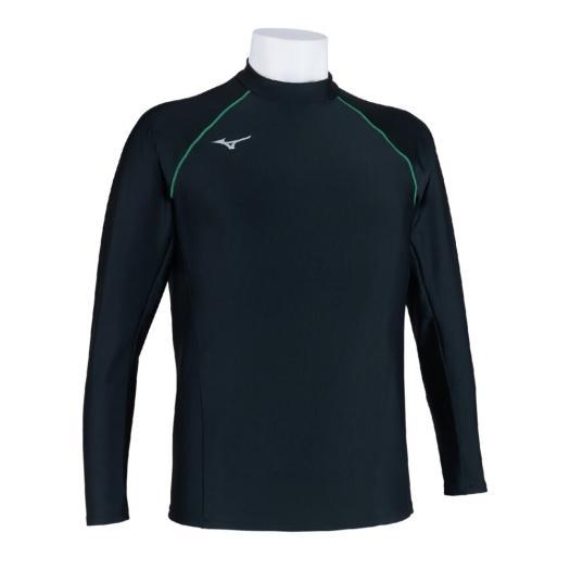 9/30まで値下げ Mizuno スポーツ用水着 ブラック/グリーン MIZUNO（ミズノ） ミズノ公式 ラッシュガード ユニセックス ブラック