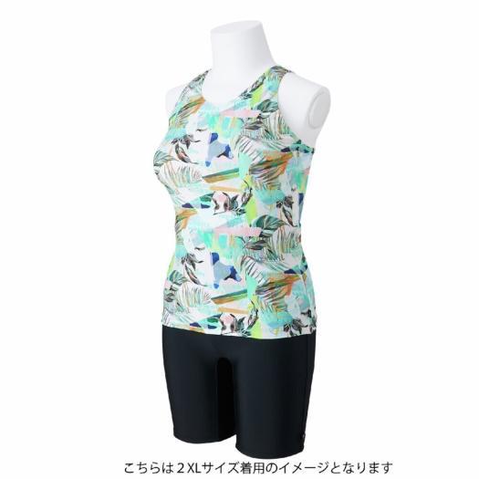 新品 MIZUNO ミズノ 水着 L セパレーツ フィットネス ボタン付 MIZUNO ミズノ レディス 水泳 フィットネス水着 アクア