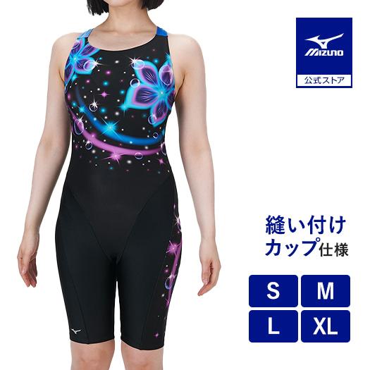 【専用品】Mizuno 競泳水着 ダークブルー/アクアブルー MIZUNO（ミズノ） ミズノ公式 アクアフィットネス用オールインワン