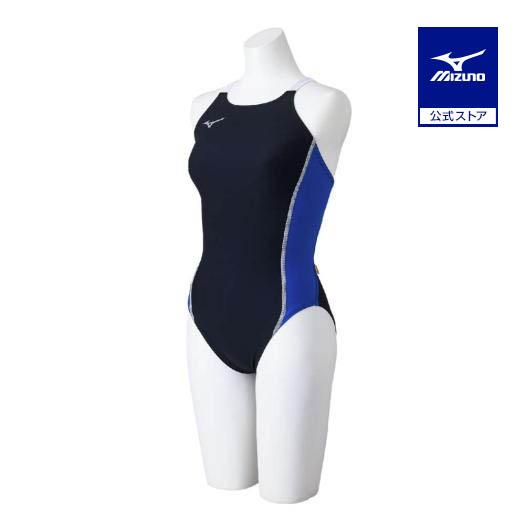 Mizuno ダークネイビー 競泳水着 MIZUNO（ミズノ） ミズノ公式 競泳練習用ミディアムカット ジュニア