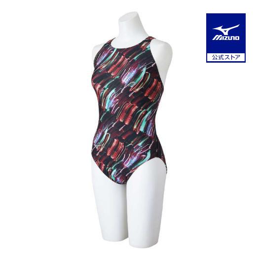 Mizuno 競泳水着 レッド Mizuno 競泳水着 M レッド/ブラック FINAマークあり レディース