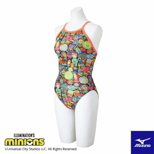 競泳練習用【ミニオン】ミディアムカット[ウィメンズ]　XLサイズ　【新品未使用】 MIZUNO（ミズノ） レディス 水泳 競泳水着 ミニオン エクサースーツ