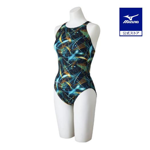 Mizuno 競泳水着 ターコイズ/ブラック Mサイズ MIZUNO（ミズノ） ミズノ公式 ST Graphic 競泳用ローカット ブラック
