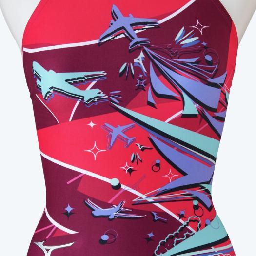 MIZUNO（ミズノ） ミズノ公式 競泳練習用ミディアムカット レッド