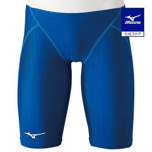 MIZUNO 競泳水着 ハーフスパッツ ブルー MIZUNO（ミズノ） ミズノ公式 競泳用ハーフスパッツ メンズ ブルー