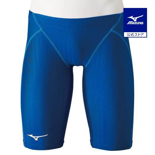 MIZUNO（ミズノ） ミズノ公式 競泳用ハーフスパッツ ジュニア ブルー