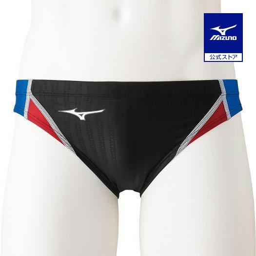 MIZUNO ミズノ公式 競泳用Vパンツ メンズ ブラック×ブルー