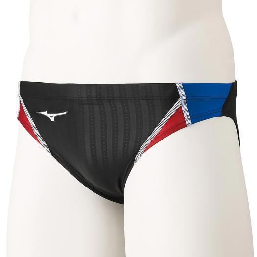MIZUNO（ミズノ） ミズノ公式 競泳用Vパンツ メンズ ブラック×ブルー