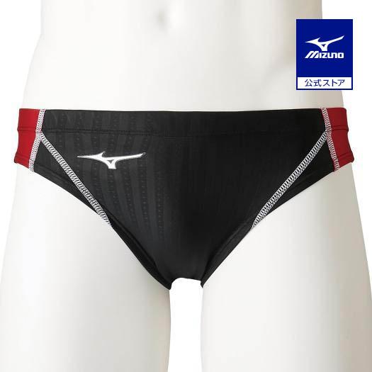 MIZUNO（ミズノ） ミズノ公式 競泳用Vパンツ メンズ ブラック×レッド
