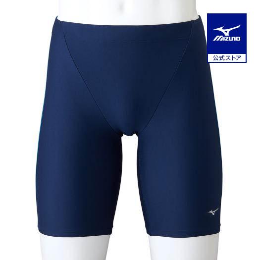 MIZUNO 競泳水着 ハーフスパッツ ブルー Sサイズ MIZUNO（ミズノ） ミズノ公式 ハーフスパッツ メンズ ネイビー