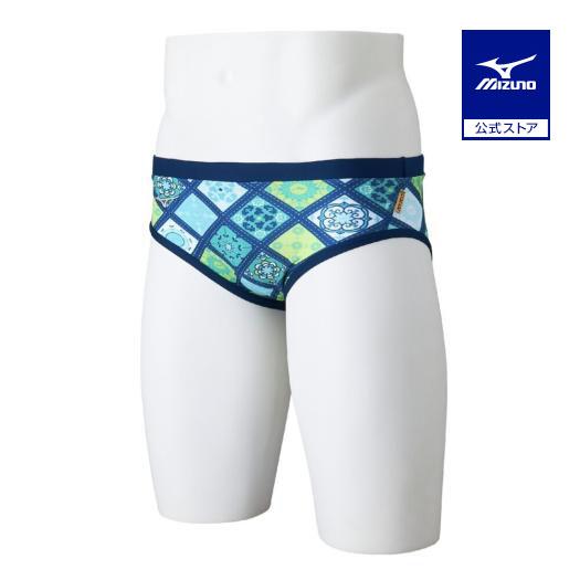 Mizuno 競泳水着 グリーン/ホワイト MIZUNO（ミズノ） ミズノ公式 競泳練習用スーパーショート ジュニア
