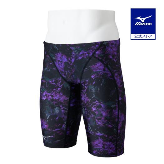 MIZUNO（ミズノ） ミズノ公式 競泳用ハーフスパッツ パープル メンズ