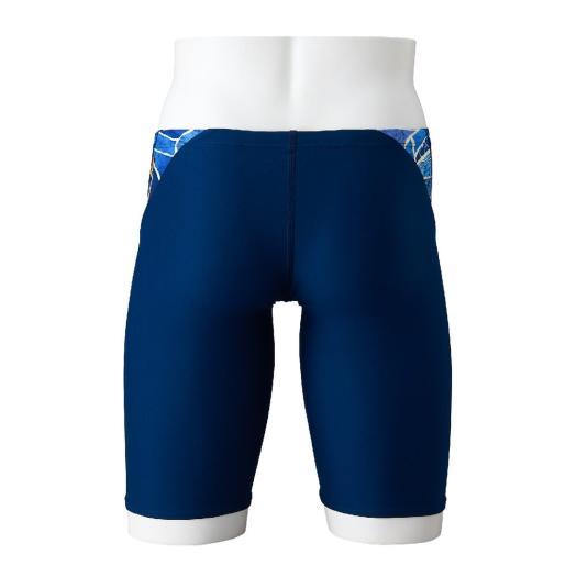 MIZUNO（ミズノ） ミズノ公式 競泳練習用ハーフスパッツ ネイビー