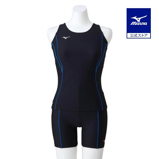 MIZUNO（ミズノ） ミズノ公式 セパレーツ レディース ブラック×ブルー