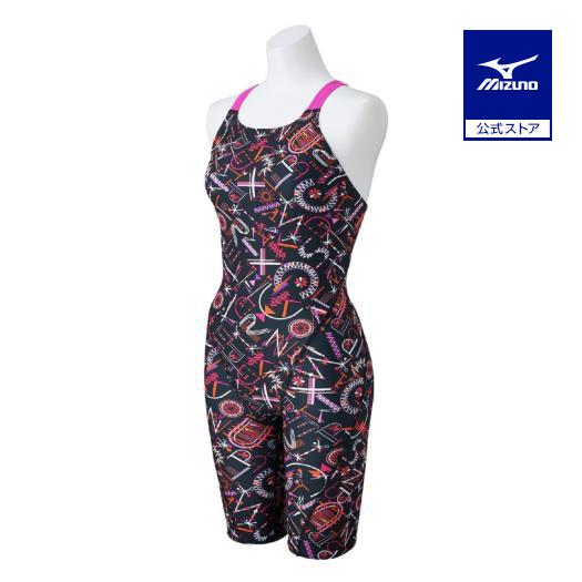 MIZUNO（ミズノ） ミズノ公式 競泳練習用ハーフスーツ ブラック