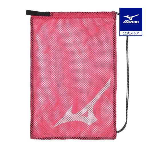 専用page♥0g_n8a 様 MIZUNO（ミズノ） ミズノ公式 メッシュバッグL スイム ピンクxホワイト