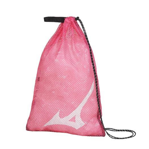 MIZUNO（ミズノ） ミズノ公式 メッシュバッグL スイム ピンクxホワイト