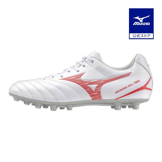 Mizuno Monarcida Neo サッカーシューズ ホワイト/レッド MIZUNO（ミズノ） ミズノ公式 モナルシーダNEO III SELECT MG サッカー
