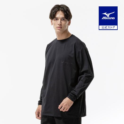 Mizuno ブラック 長袖シャツ & ショートパンツ セット Lサイズ MIZUNO（ミズノ） ミズノ公式 ストレッチソフトドライTシャツ 長袖