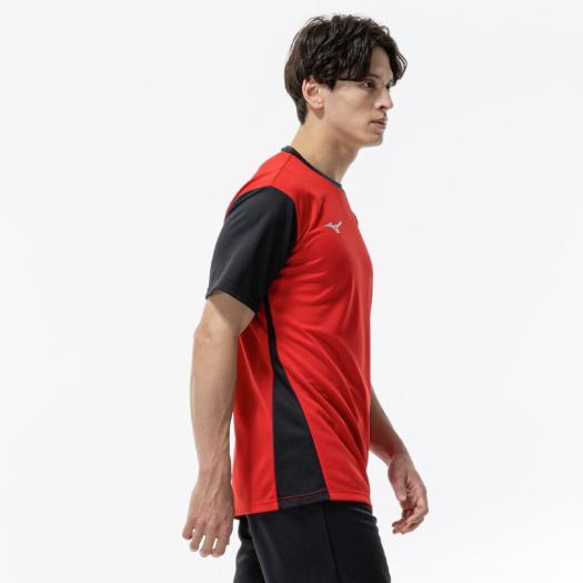MIZUNO（ミズノ） ミズノ公式 プラクティスシャツ チャイニーズレッドx