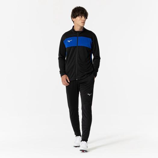 新品未使用　Mizuno ウォームアップウェア 2XL ブラック/ブルー MIZUNO（ミズノ） ミズノ公式 ウォームアップパンツ ブラック ユニ