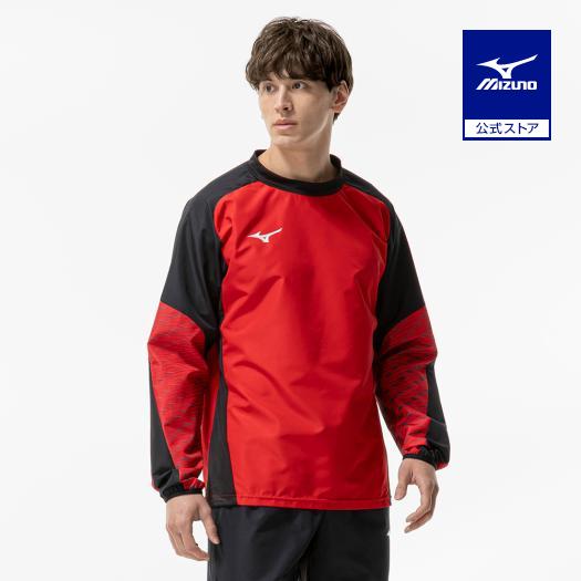 MIZUNO ミズノ サッカー ピステシャツ チャイニーズレッド Sサイズ MIZUNO（ミズノ） ミズノ公式 ピステシャツ チャイニーズレッド ユニ