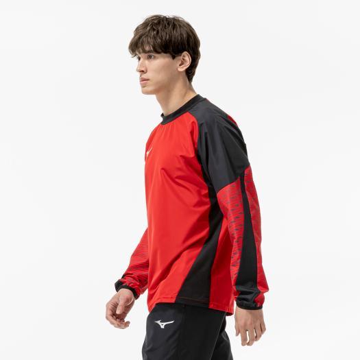 MIZUNO ミズノ サッカー ピステシャツ チャイニーズレッド Sサイズ MIZUNO（ミズノ） ミズノ公式 ピステシャツ チャイニーズレッド ユニ