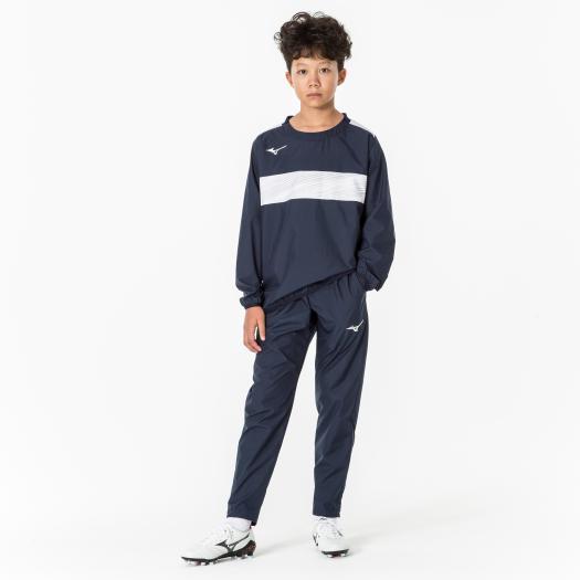 ち*ぼ様 新品【Mizuno】撥水ピステ上下セット L ネイビー MIZUNO（ミズノ） ミズノ公式 ピステパンツ ジュニア ドレスネイビー