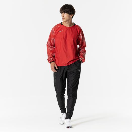 Mizuno グラフィックパンツ 3XL 黒/赤